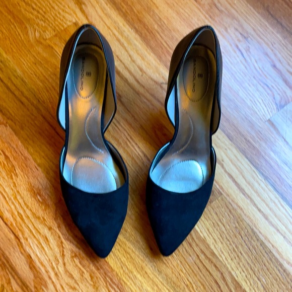 Bandolinos! Black crocodile & suede leather heels. - Picture 1 of 2